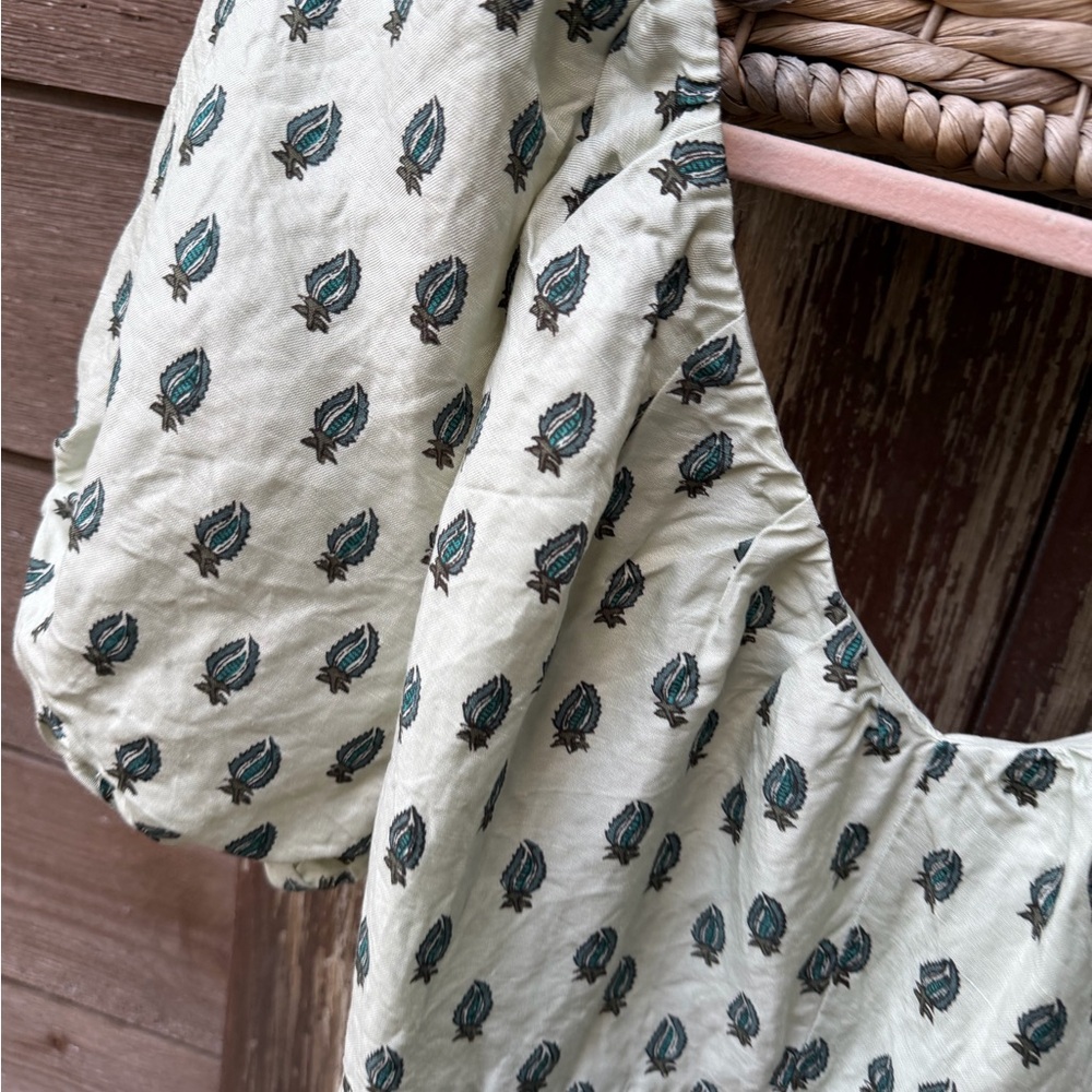 Banana Republic Green and Black Patterned Dress - Picture 2 of 6